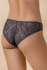Selene MARA 3139 Majtki bikini z niskim stanem i przezroczystą koronką, marino-granatowe
